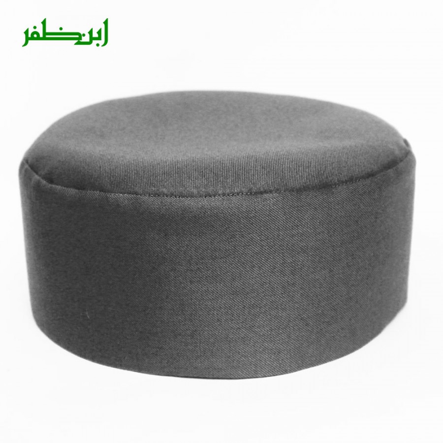 Grey Color Premium Coat Fabric ( Namaz Cap)  Cap / Kufi IBZ-300-14